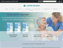 Tablet Screenshot of centerforsight.net