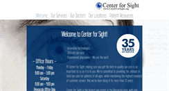 Desktop Screenshot of centerforsight.org